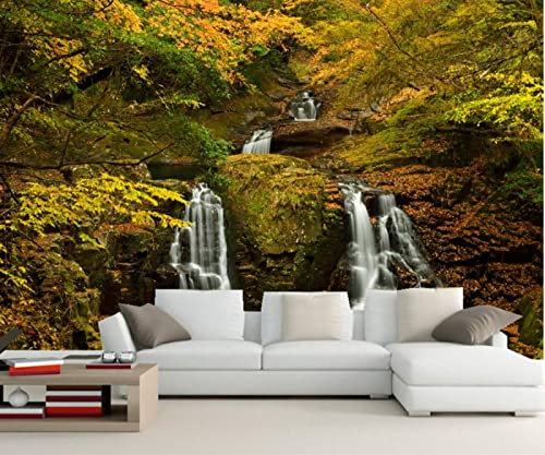 ZHEN WALLPAPER Papel de parede, Wasserfälle Herbstzweige Naturtapete, Restaurant Wohnzimmer Sofa TV Wand Schlafzimmer Küche 3D-Tapete * 150 cm x 105 cm (59,1 x 41,3 Zoll)