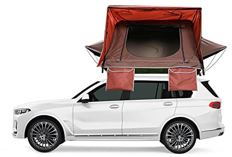 SUV-Reise-Popup-Installationszelt 2,1 m / 6,9 Fuß Dachzelt Hartschalenzelt, großer Raum geeignet für 3-4 Personen mit Leiter und wasserdichtem Hartschalenzelt Überland-Dachzelt