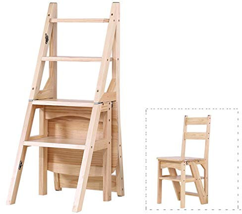 Escaleras, Taburete De Doble Propósito, Escaleras De Tijera De Bambú/Madera Silla De Guardería/Escuela Taburete Estantería De Jardín Estantería Aislamiento: Totalmente Aislada Para Recortar Hojas,35 *