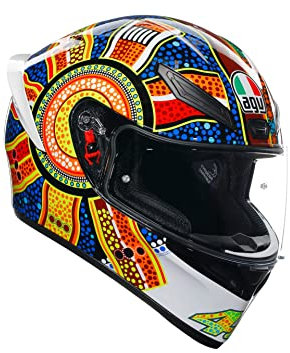 AGV K1 S Dreamtime Integralhelm (weiß/blau/rot/gelb), M (57)