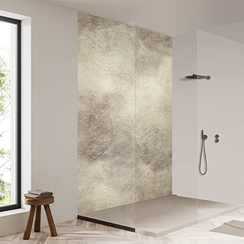 yourplate Duschrückwände mit individueller Größe (1 Rückwand – Premium Matt – st93) – Duschrückwand Alu mit Feuchtigkeitsschutz – Rückwand Dusche zur einfachen Montage