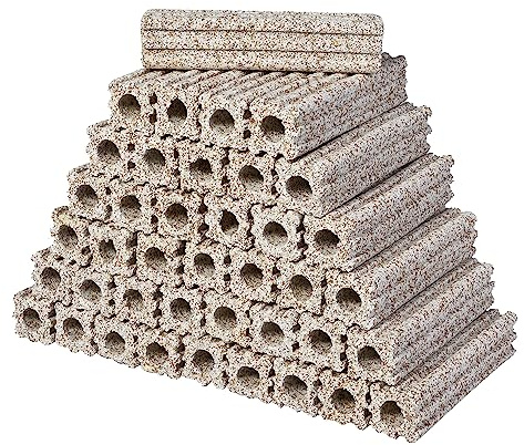 ALEGI Ceramic Bio Filter Media, Porous Media Filter Media for Sump Tank, Pond, Aquarium Fish Tank (Small 54 pcs)