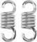 CHUEHKAK 2 hamacas con muelle, muelle oscilante, silla colgante, silla colgante, hamaca suspensión, mecedora, para hamacas y columpios, capacidad de carga de 650 kg, color plateado