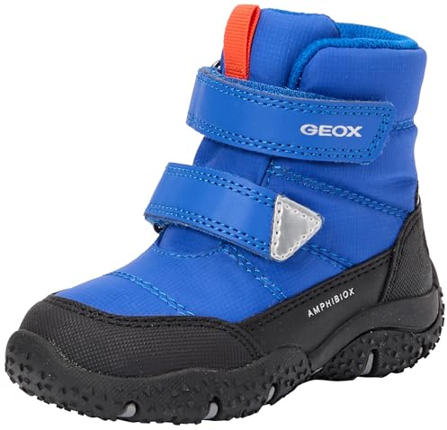 Geox Baby Baltic BOY B ABX B snöstövel, kungsblå/orange, 2 UK barn, Kunglig orange, 2 UK Child