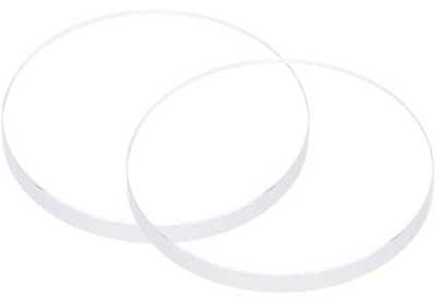 QUARKZMAN 2pz Vetro Trasparente Orologio in Cristallo Chiaro 22mm di Diametro, 2mm di Spessore, Vetro Minerale Piatto ad Alta Trasparenza, Ricambio Riparazione Orologiaio