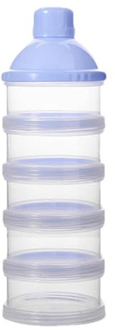 Doseur De Lait, Distributeur De Lait en Poudre Portable Avec 5 Compartiments Boîtes Empilables Convient Pour Les Collations, Lait En Poudre,Collations