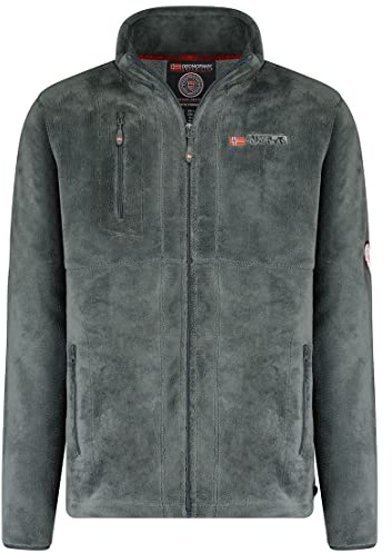 Geographical Norway - Pile da uomo UPLOAD colore grigio scuro taglia M, grigio, M