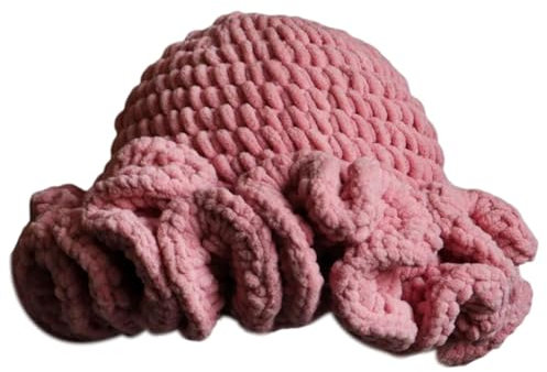 BHFYOB Winter Strickmütze Erwachsene und Baby Mütze Stretchy Strickmütze Kreative Weiche Mütze für Fußballspiele und Familienfoto