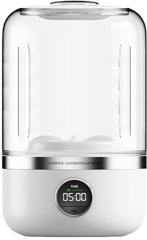 Ye02 - Mini lavatrice portatile per biancheria intima, 4000 mAh, wireless, pieghevole, da viaggio, lavatrice, per reggiseni, biancheria intima e altri piccoli vestiti