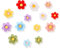 Aimant Frigo Decoratif Aimants de Réfrigérateur en Forme de Fleurs 3D Magnet Frigo pour Réfrigérateur, Tableau Blanc, Panneau Magnétique Tableau 14 pièces