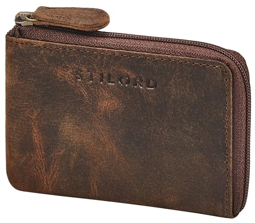 STILORD Keyon Elegant nyckeltaske läder herr nyckel etui damer - RFID nyckelmapp äkta läder bilnyckel fodral - myntväska för kort och mynt Farbe
