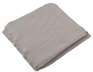 DYYEUAVT 100 Stück weiß 14 x 14 cm Sublimations-Mikrofaser-Reinigungstuch Brillenputztuch Bildschirm Linsentuch schwarz grau(Grey)