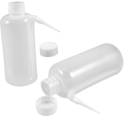 Holibanna Botellas Exprimibles Para Salsa 500 Ml Plástico Sin Goteo Pajita Lateral Para Condimentos Barbacoa y Ensalada Paquete 2 Unidades Para Cocina y Restaurante