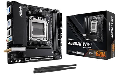 ASRock A620AI WIFI Amd A620a Am5 Mini Itx 2 Ddr5 Hdmi Wi-Fi 6E 2.5G & Gb Lan 2X