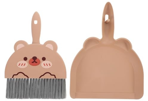 GALPADA Mini Broom and Dustpan Set for Home Cleaning Compact Broom Dustpan Combo Crumb Sweeper Function for Dining Table and Small Spaces