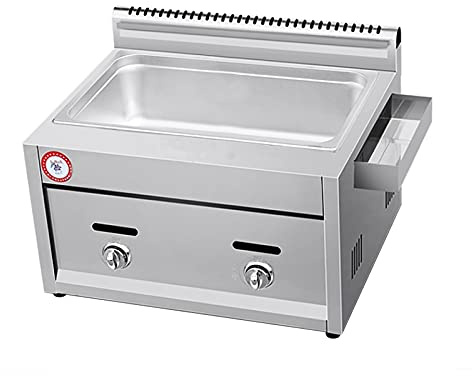 Friteuse commerciale à gaz professionnel de grande capacité pour la cuisson de repas de famille sur les comptoirs des restaurants ()