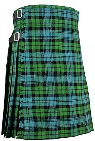 Hamilton Kilts Campbell Tartan Kilt Skotsk Traditionell Highland Pläd Klänning Bröllopsfest Klädsel, W40