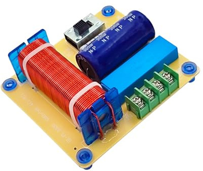 Heoscus ABS Frequenzweichengerät Mit Lötfreien Anschlussblöcken Und Mitten Bass Anpassung Für Anpassbare Klangausgabe Frequenzweichen Mit Optimierter Klangqualität