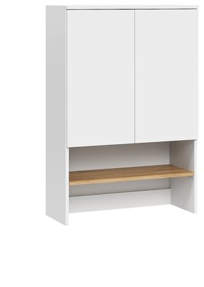 Vicco armadietto coprilavatrice Viktor, Bianco/Artisan, 68 x 100.4 cm, per riporre risparmiando spazio sopra la lavatrice