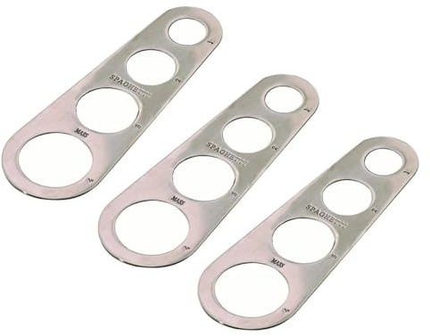 BAZEITFLOW Misuratore da Usare Spaghetti e per Acciaio da 4 Inossidabile in Semplice Fori, Utensile Facile Conservazione Cucina Chef e Amanti della Pasta