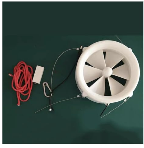 Generador de turbina doble propósito 12 V, generador for exteriores, cargador USB, energía eólica, agua, manual, doméstico Aplicaciones versátiles