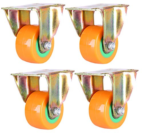 Roulettes pivotantes robustes de 50 mm avec freins, rotation à 360°, double roulement, parfaites pour chariot, meubles et solutions de mobilité