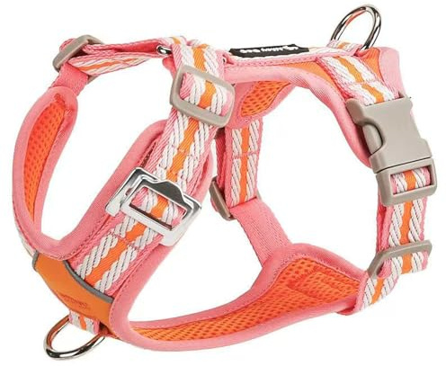 Harnais Ajustable spécialement conçu pour Les Boxer. Ce Harnais Anti-Traction de Type Gilet est doté d'un Anneau en D métallique et d'un Tissu en Maille Douce et Respirante. B M