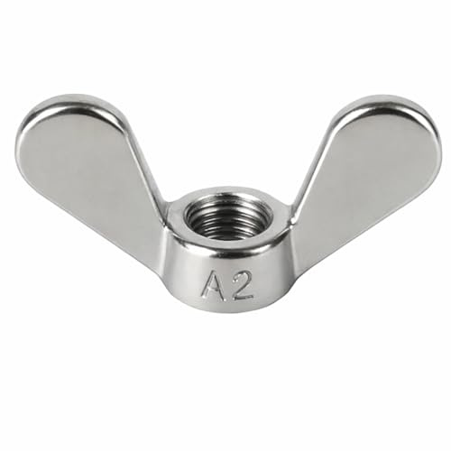 Flügelmuttern M12 (DIN 315) | Hochwertige A2 V2A Edelstahl Flügelmutter | deutsche Form | Rostfreie Wing Nut Schmetterlingsmutter zur universellen Nutzung | 10 Stück