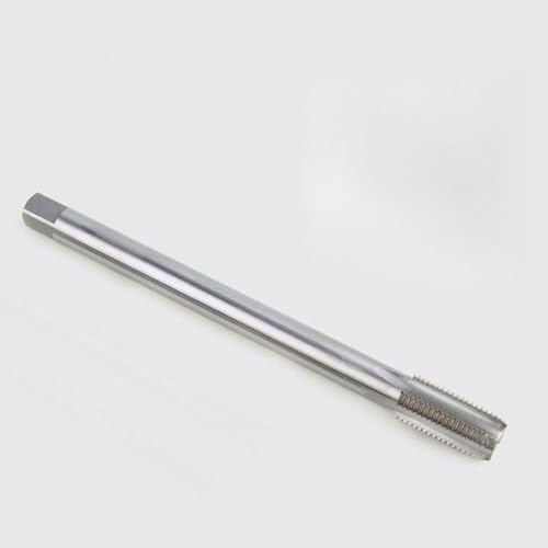 JoyousMall Taraud à main long M10 - Filetage métrique extra long - Filetage métrique - HSS - Rallonge de taraud à droite - M10 x 1,25 x 130 mm - Acier rapide