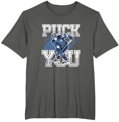 Puck Eishockey Eishockeyschläger Eishockeyspieler Geschenk T-Shirt