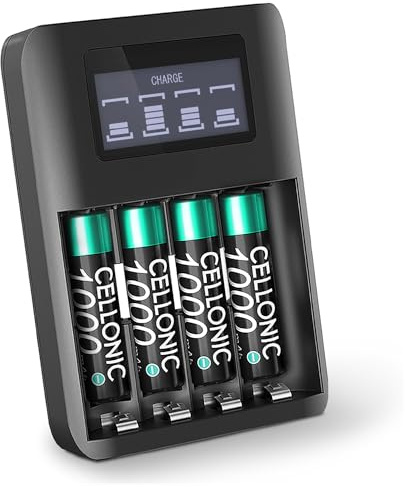 CELLONIC 4X Akku kompatibel mit Panasonic KX-PRS110, KX-PRS120