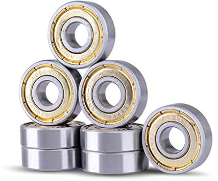 SPORTARC Skateboard-Kugellager, 6 Stück versiegelte Skateboard-Rollschuhlager 608ZZ (ABEC-11) Edelstahl-Kugellager, Roller, Skateboard-Rad
