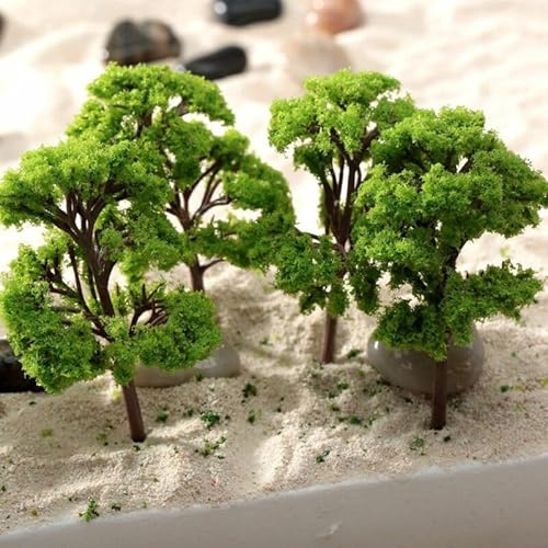 10 árboles de modelo, Banyan Trees Modelo 12 cm Tren Jardín Parque Wargame Paisaje Diseño Diorama para Paisaje Ferroviario y Diseño