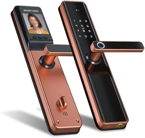 JESSICA Y Smart Door Lock Keyless Entry Door Lock Security Electronic Lock Digital Phone App Camera Smart Fingerprint Lock Outdoor with APP