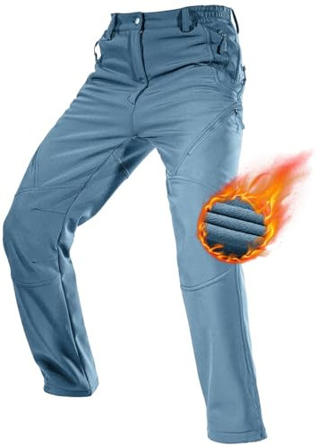 FREE SOLDIER Herren Winter wasserdichte Skihose Jagd Outdoor Hose Winddichte Thermohose Winterhose Softshellhose zum Klettern und Wandern