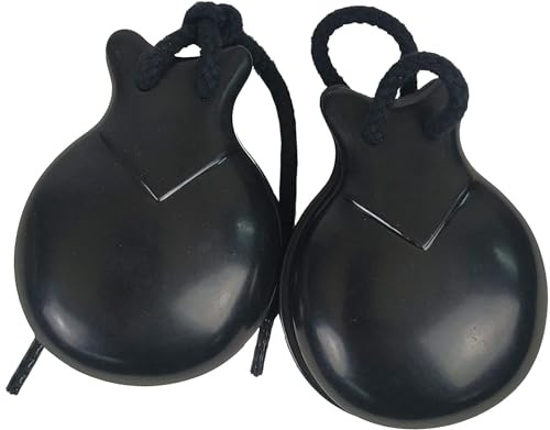ROCKSTAR - Castañuelas para Bailes Flamenco Fibra Especial 71 Tamaño 5. Instrumento de percusión Hechas en España Arte del Baile Flamenco