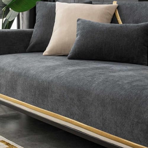 HLTQL Sofabezug 1 2 3 4 Sitzer Sofaschoner rutschfest Couchbezug L Form Waschbarer Dekor Perim Sofa Decken Sofaschutz Katze Hund Decke Doppelseitiger Gesteppter,9-70x70cm