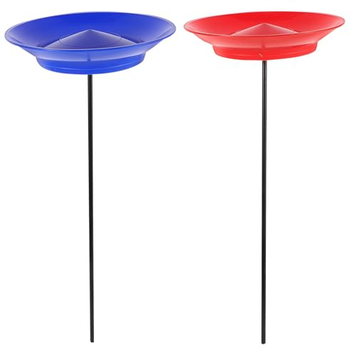 Toyvian Lot De 2 Kits De Jonglerie pour Enfants avec Équipement De Et Bâtons À Assiettes Rouge