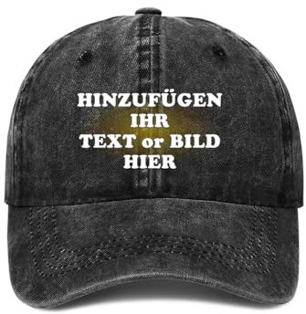 ROHBVMN Basecap personalisiert mit Foto/Logo/Text | Klassische Trucker-Kappe selbst gestalten | personalisiertes Baseball Cap für Männer Frauen | Mesh Cap Verstellbar Herren Damen