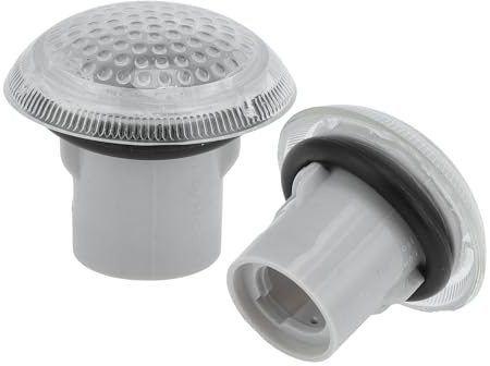 HEROFFIX LED Side Marker Light Housing for Ford Transit Connect 2010-2023 Driver Passenger Side Fender Marker Repeater Lights Housing 9T1Z13K376A/9T1Z-13K376-A Turn Signal Flasher Clear Len