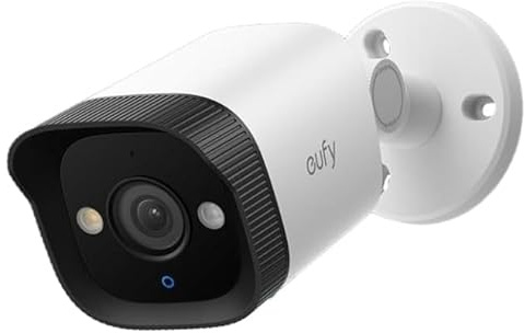 eufy PoE Bullet Sicherheitskamera, Überwachungskamera Außen, 4K UHD | F1.6 Farbnachtsicht, 24/7 Aufzeichnung, KI-Erkennung von Menschen/Fahrzeugen/Haustieren, Kabelgebundene Außenüberwachung