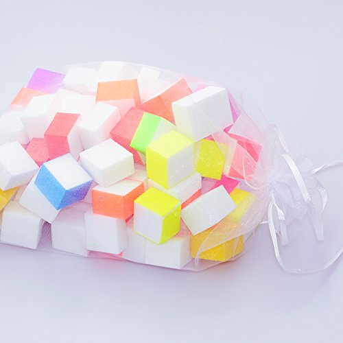 60Pcs mini blocchi tampone per unghie lavabili per strumenti di lucidatura per la cura delle unghie