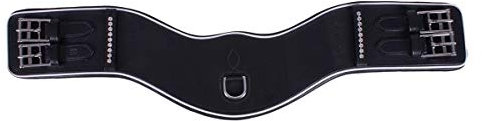 ARBO-INOX Sattelgurt Dressurgurt Kurzgurt Ledergurt Leder schwarz QHP Größe 65cm