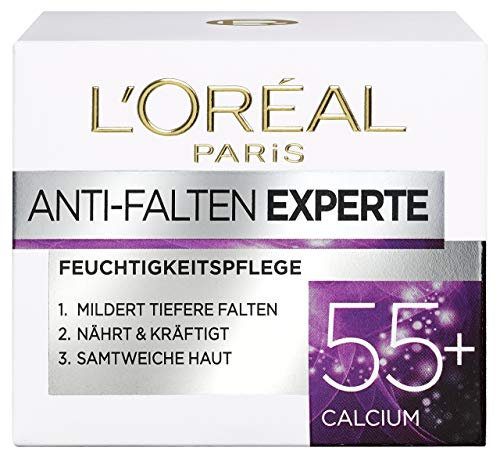 L'Oréal Paris L'Oreal Paris - Crema idratante anti-rughe, 55+, per pelli più sode e vellutate, 50 ml