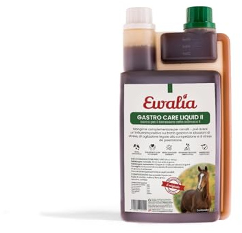 NEU! EWALIA Magensaft II - Spezial-Ergänzungsfuttermittel für Pferde bei Stress & Turnieraufregung - Unterstützung für empfindliche Mägen, mit Tierärzten entwickelt, 100% Natur pur, 1 Liter