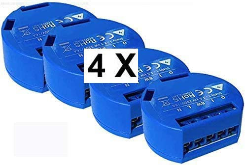 Shelly 1 wifi domotica compatibile Google Home ed Alexa 4 pezzi