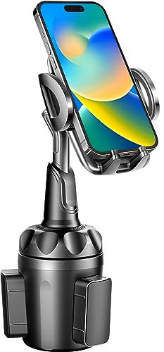 TOPGO Kfz-Halterung für Getränkehalter, verstellbare Kfz-Halterung für Smartphones, schwarz