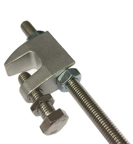M12 BZP Flange Clamps - Pack of 5 - for Steel Beams