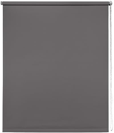 Thermal Blackout Blinds, Grey 100cm (39.37), 165cm Drop - Blackout Roller Blinds For Inside and Outside Recess Fitting - Window Blinds of Multiple Colours and Sizes by New Edge Blinds