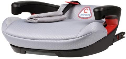 Isofix Safe Child Car Booster Seat Soft Cushion Safety Pad Capsula® 6-12 Years (Grey)